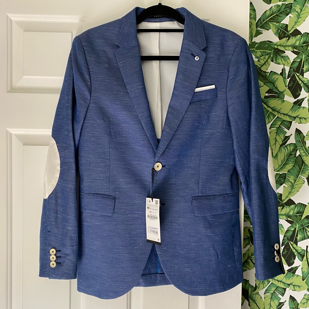 Men’s Tailored Modern Zara Blue Blazer